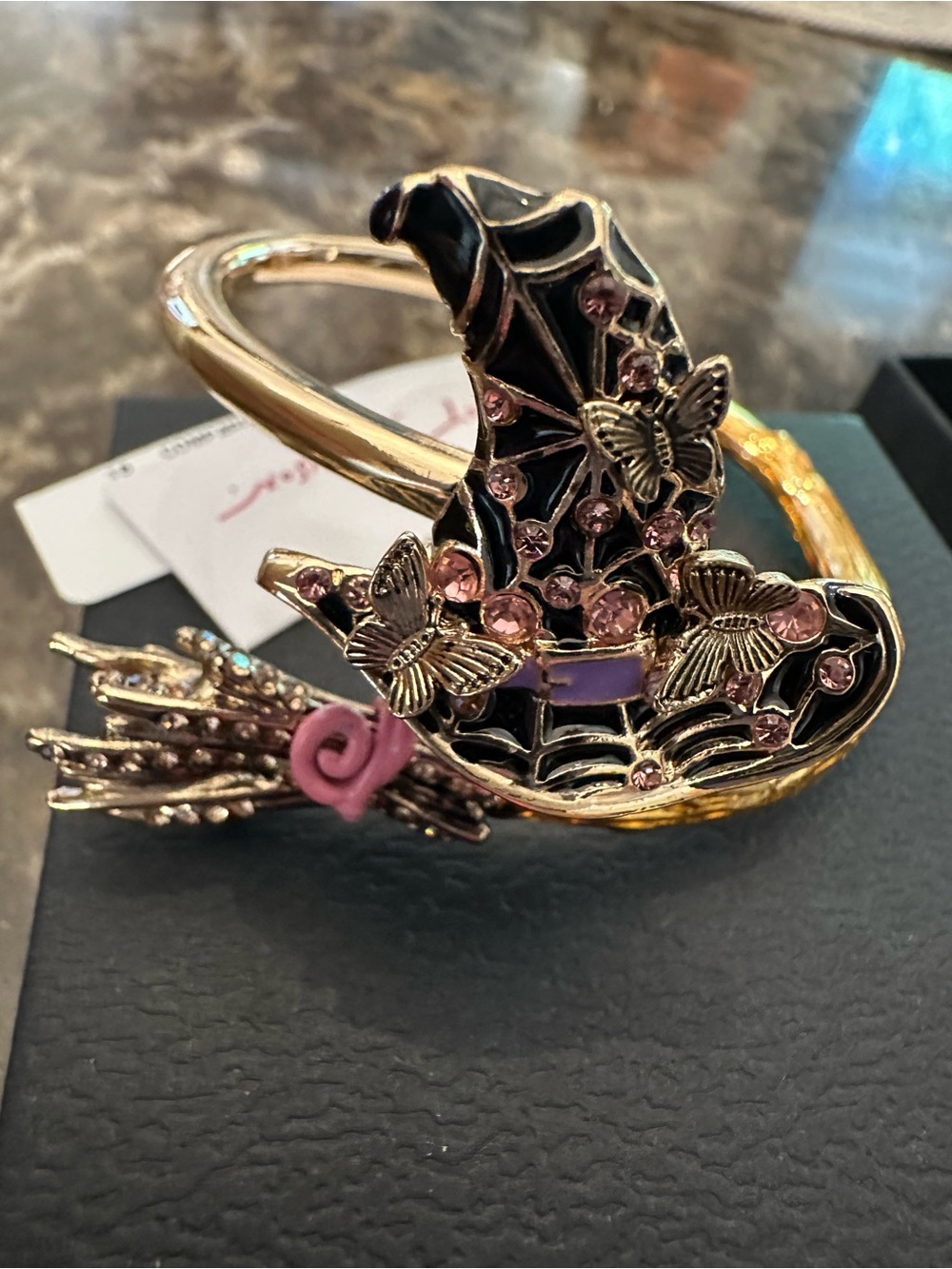 Spectacular Betsey Johnson bangle bracelet Halloween